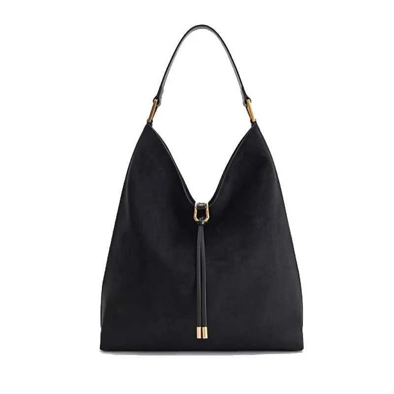 Designer bag JWPEI Aria2025 Wens Suede Tote Bag Large Capacity Lazy Feel Underarm Single Shoder Bag Vintage Style Open Pocket Design Y251029