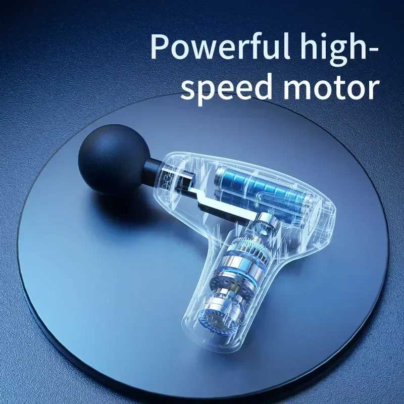 Mulit functional fascia gun with Extended Handle Percussion Back Massager for muscle relaxation Back Waist Body Massage J251030