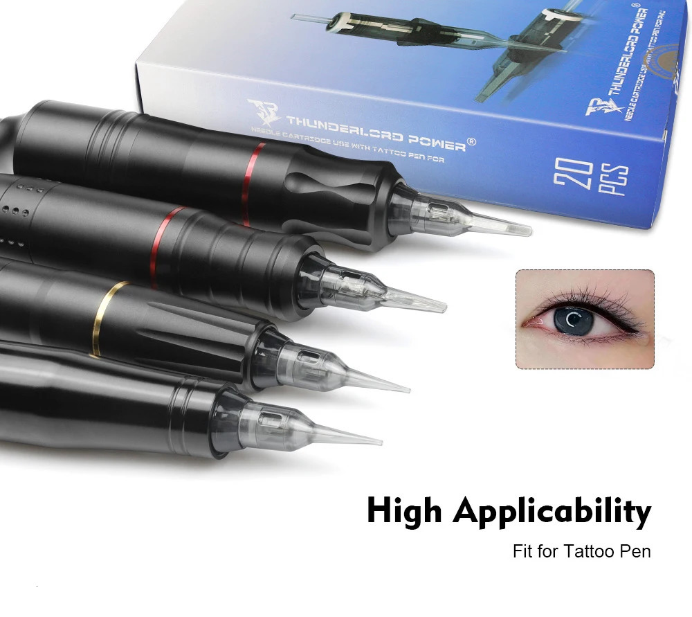 Mixed Tattoo Cartridge Needle for Universal Tattoo Pen Cartridge RL U 018mm 025mm Permanent Makeup Tattoo Needles 251027