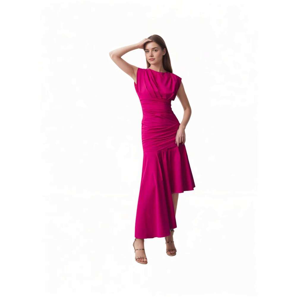 2025 Clothing Color Ruffled Christmas Casual Dress prom