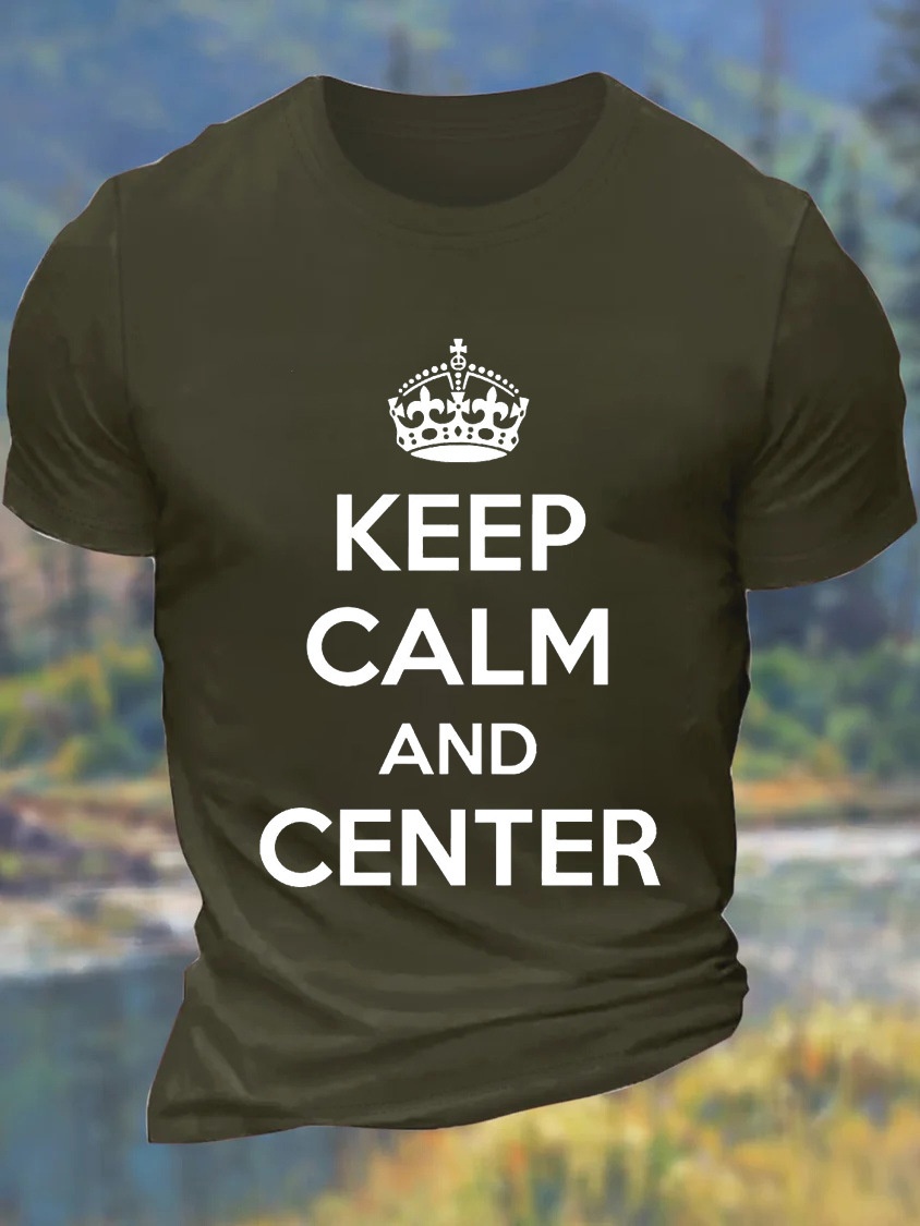 European & American Oversized Letter Print Round Neck Casual Cotton T-Shirt - TT7464