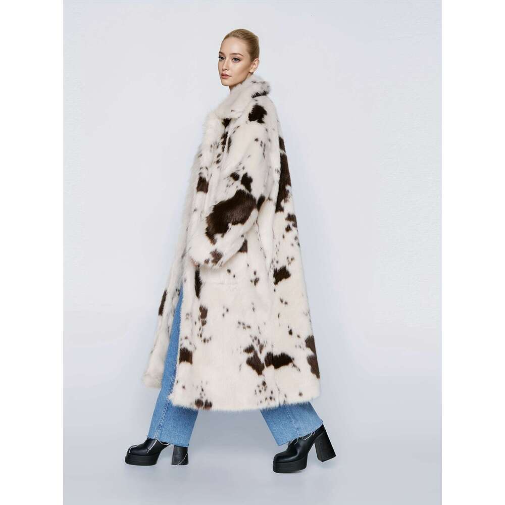 Fake Coat Women S Elegant Fake Rabbit Fur Long Formal To Casual Outerwear With Door Closure Non Stretchy Coat For Parties Office Everyday Outfits