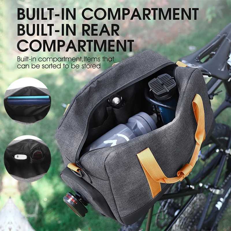 WEST BIKING Bike Trunk Bag 83L Large Capacity MTB Road Bike Luggage Bag Waterproof Outdoor Travel Carrier Handbag Cycling Bag H251029