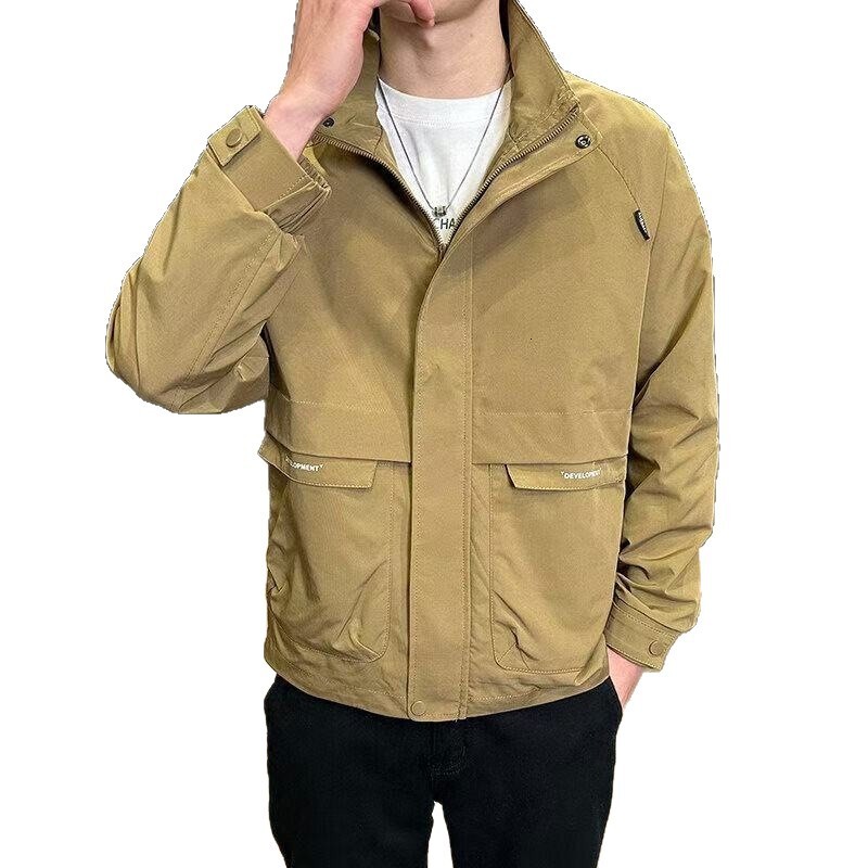 Men's Designer Coat Spring And Autumn Jacket 2025 Trendy Stand Collar Casual Versatile Jacket New Simple Stylish Men's Jacket