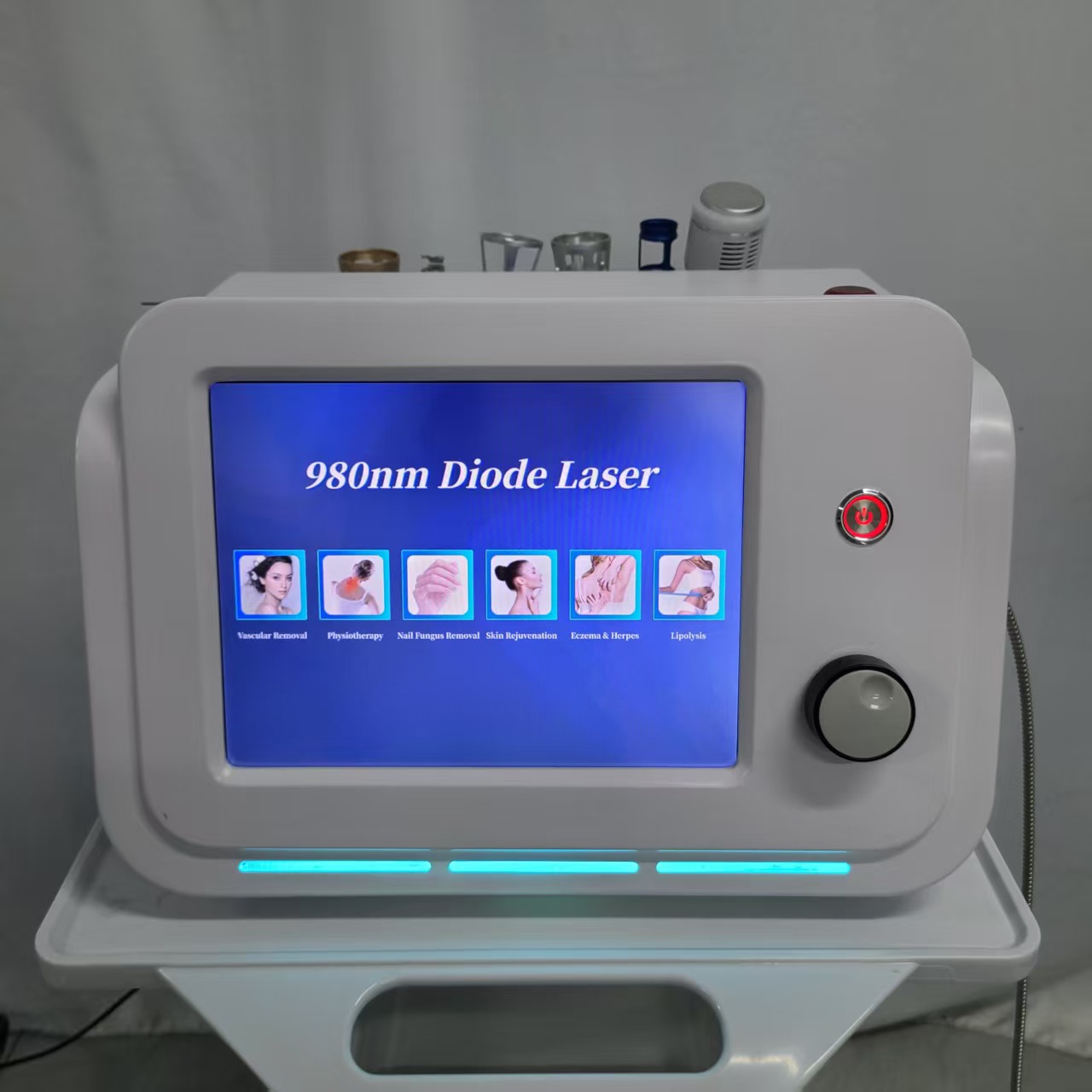 6 In 1 980nm Diode Laser Multifunction Machine Vascular Removal Skin Rejuvenation Fat Dissolving Nail Fungus Treatment Equipment For Beauty Salon