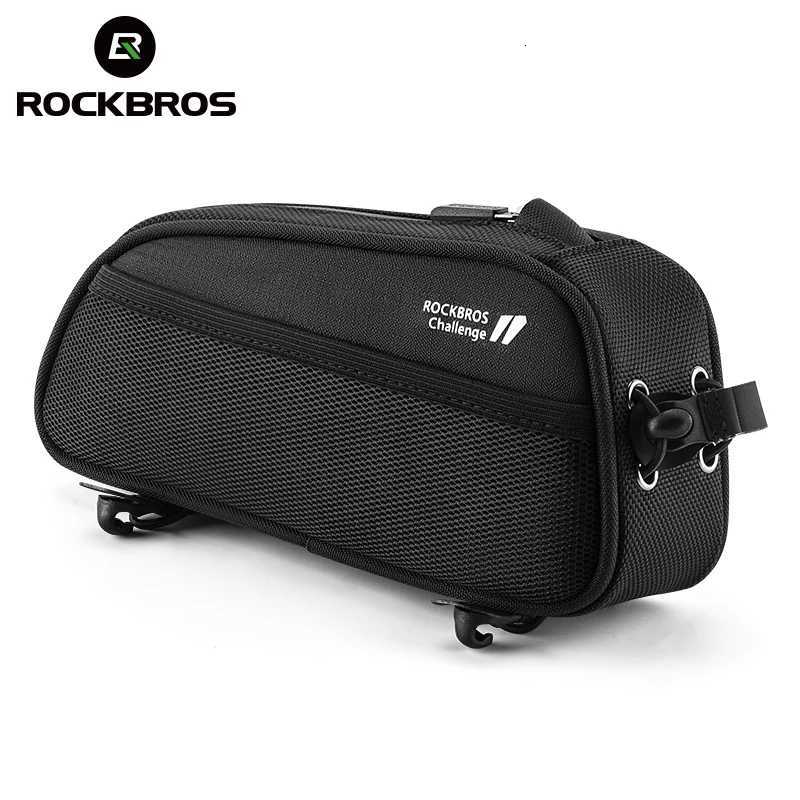 ROCKBROS Bicycle Bag 13L Large Capacity Portable Frame Front Tube Bag Waterproof MTB Road Ultralight Bicycle Pannier Bag H251029