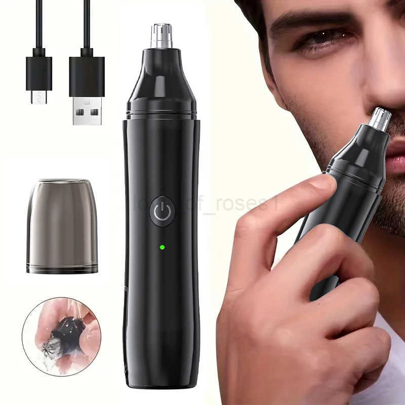Rechargeable Nose Hair trimmer and Facial Hair remover for Men Nose Hair Shaver for nasal clearance portable grooming tool Z251029