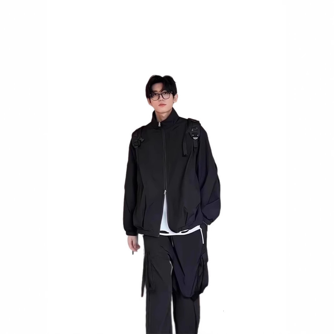 Youth Outdoor Stand Designer Coat Collar Jacket For Men And Women 2025 New Spring And Autumn Loose Casual Jacket Top