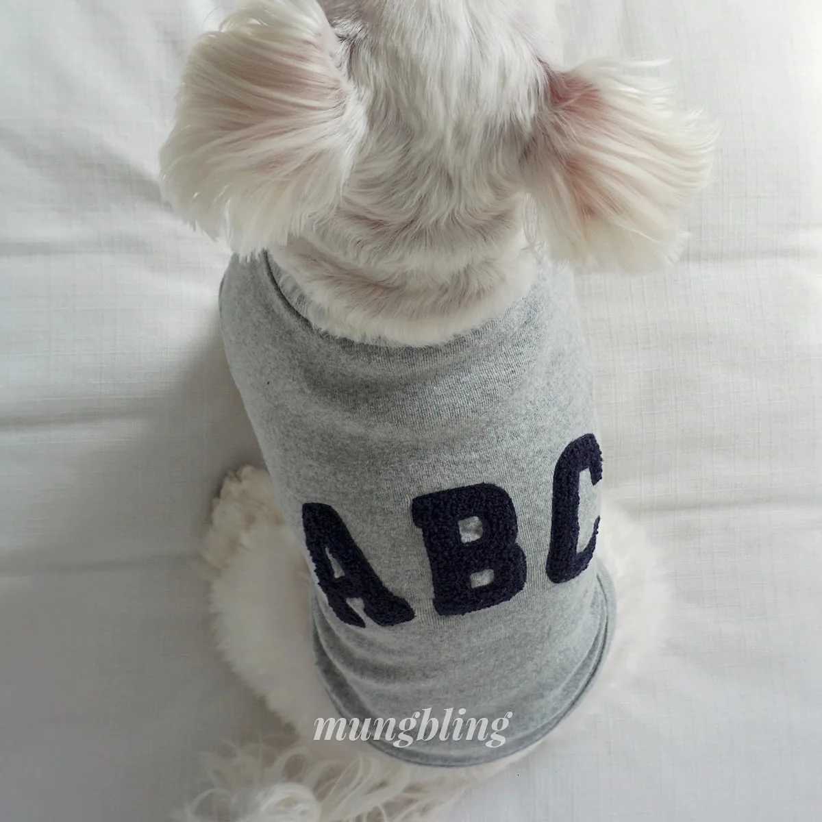 2025 New Embroidered Letter Dog Vest Small to Medium Dog Sweatshirt Winter Warmth for Pomeranians Pet Pullover C251030