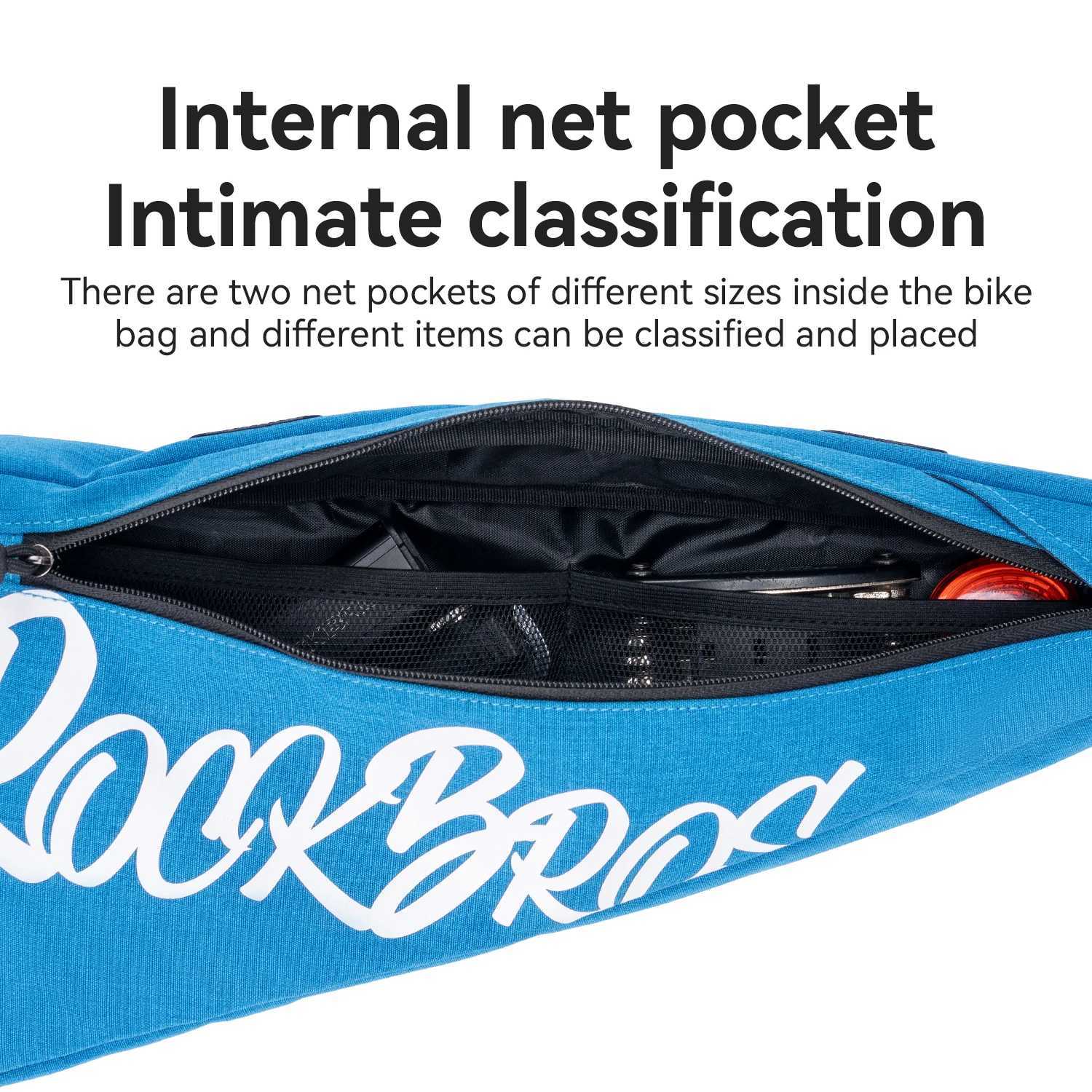 ROCKBROS Large Bicycle Triangle Bag 19L Frame Front Tube Bag Cycling Tool Pouch Bag Waterproof Bike Accessory H251029