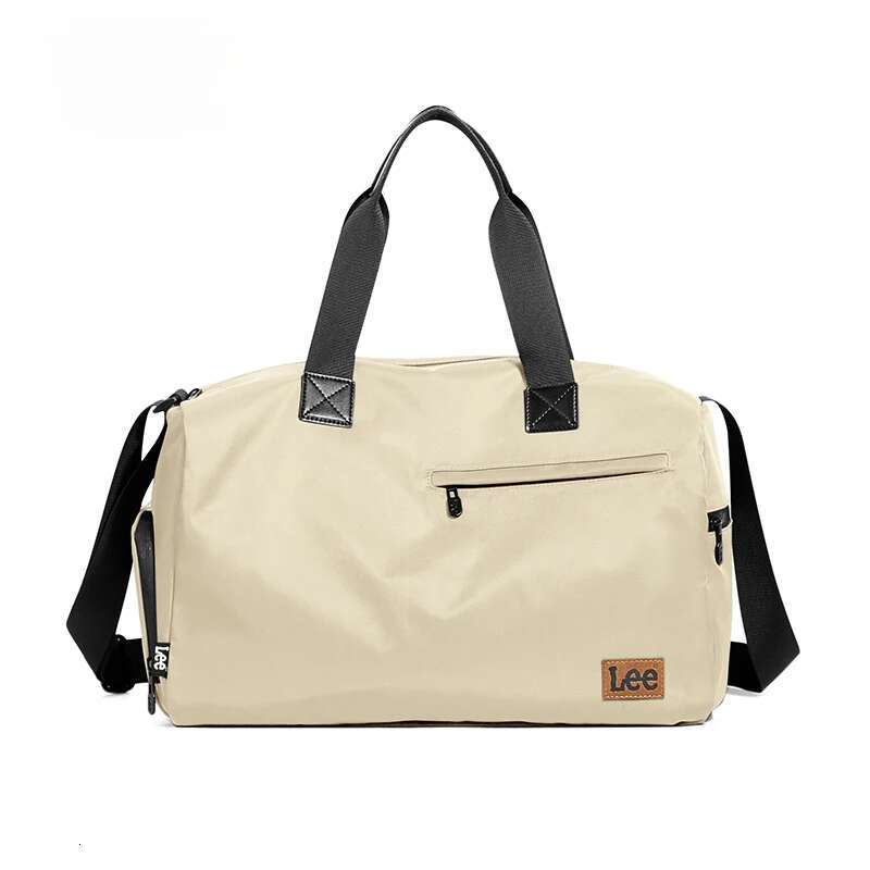 LEE Waterproof Nylon Lightweight Gym Duffel Bags Women Men Dry Wet Shoe Pocket Weekend Overnight Shoulder Lage Travel Bag