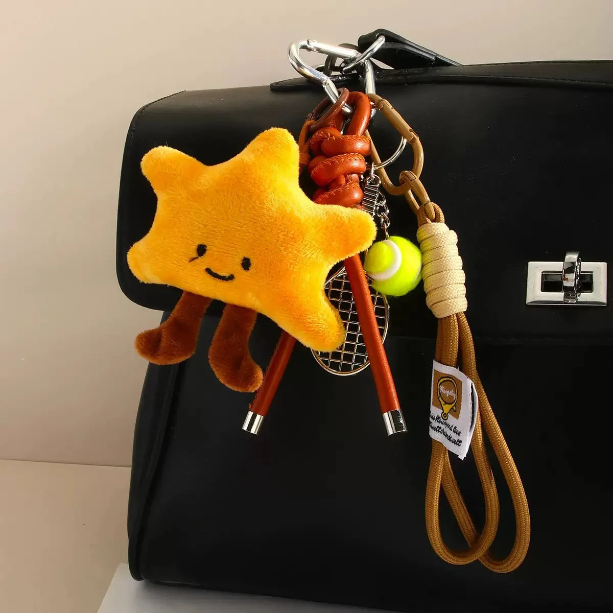 new product summer roast duck puppy Croissant Pendant love heart Backpack accessories Key Chain 251030