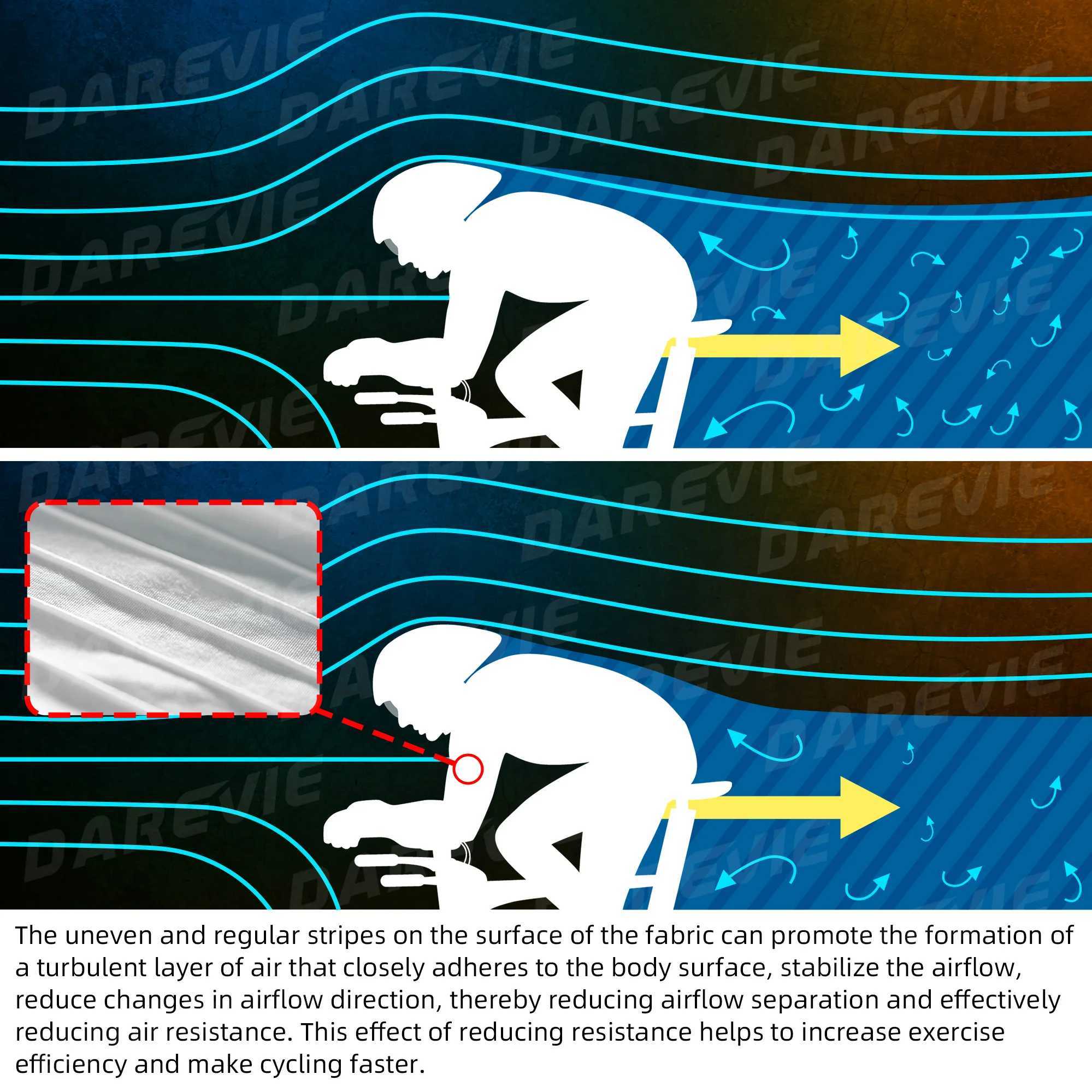 DAREVIE Cycling Gloves Italy Elastic Interface Shockproof 200kgm Pad Mens Cycling Gloves AERO High Speed Bicycle Gloves J251029
