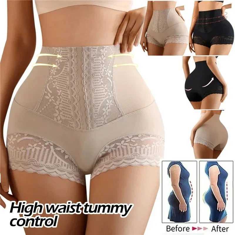 Womens Shapewear Panties High Waist Flat Belly Shorts Butt Lifter Body Shaper Slimming Underwear Postpartum Belly Shaping Panty L251030