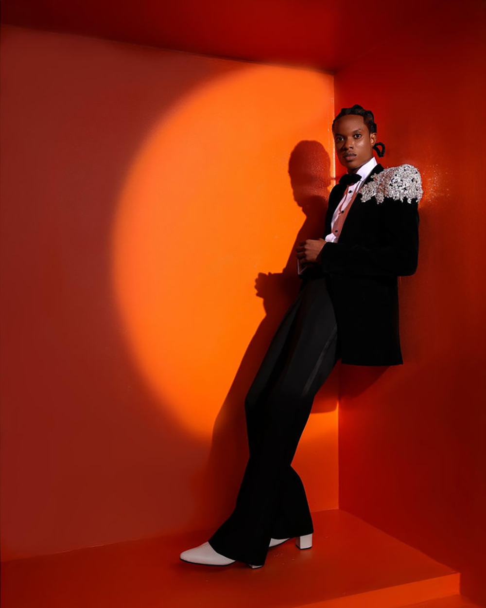 Vintage Men's Suit 2 Pieces Set Appliques Jacket Tailor-Made Groom Shawl Lapel Blazer Evening Prom Party Customized Coat Pants Plus Size