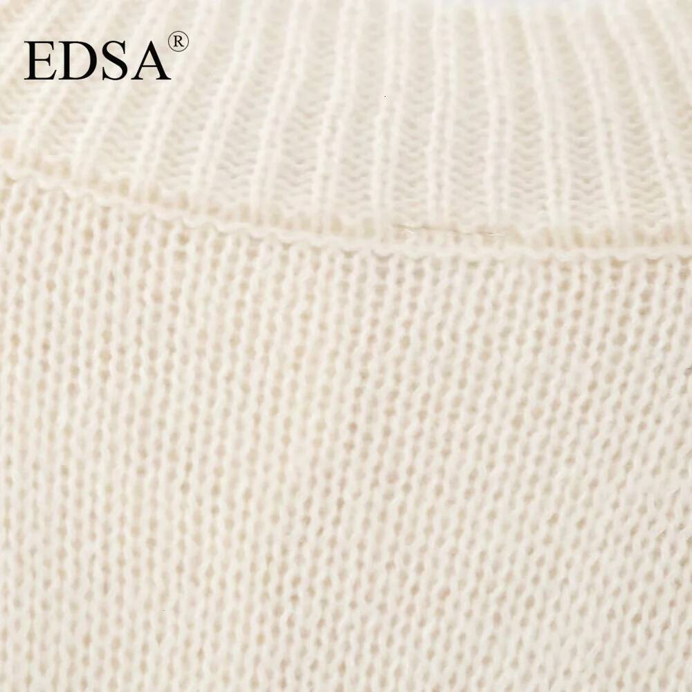 winter jacket women EDSA Women Casual Loose Button Plain Knit Solid Coat New 2024 Autumn Winter Fasion Lazy Cozy Basic Sweater