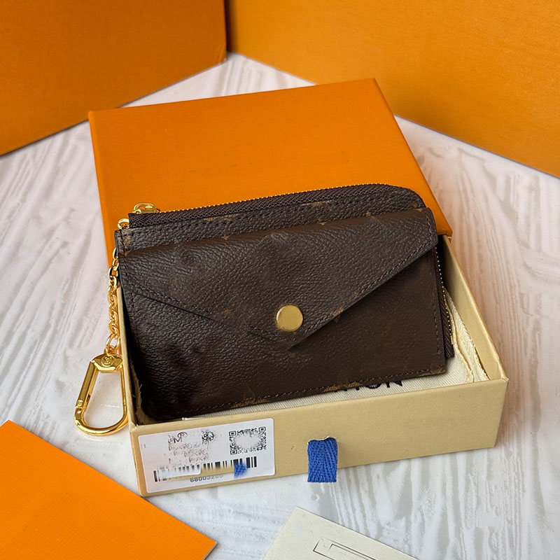 Designer Card Holder Recto Verso M69431 Womens Card Holders Monogram Canvas With Smart Leather Trim Press-Stud Closure Front Pocket 3 Card Slots Back Flat Pocket