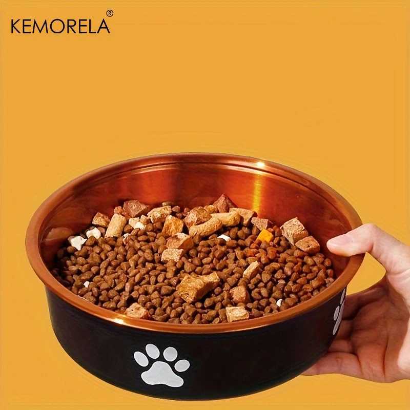 AntiSlip Dog Bowls Small Medium And Large Dog Feeding Bowls And Water Fountains Stainless Steel Pet Feeders Pet Dog Accessories J251113