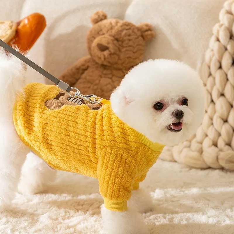 Autumn and Winter Thickened Warm Bear Fleece Teddy Bichon Pullover Sweatshirt Small and Medium Dogs Cat Sweatshirt Puppy Clothes C251030