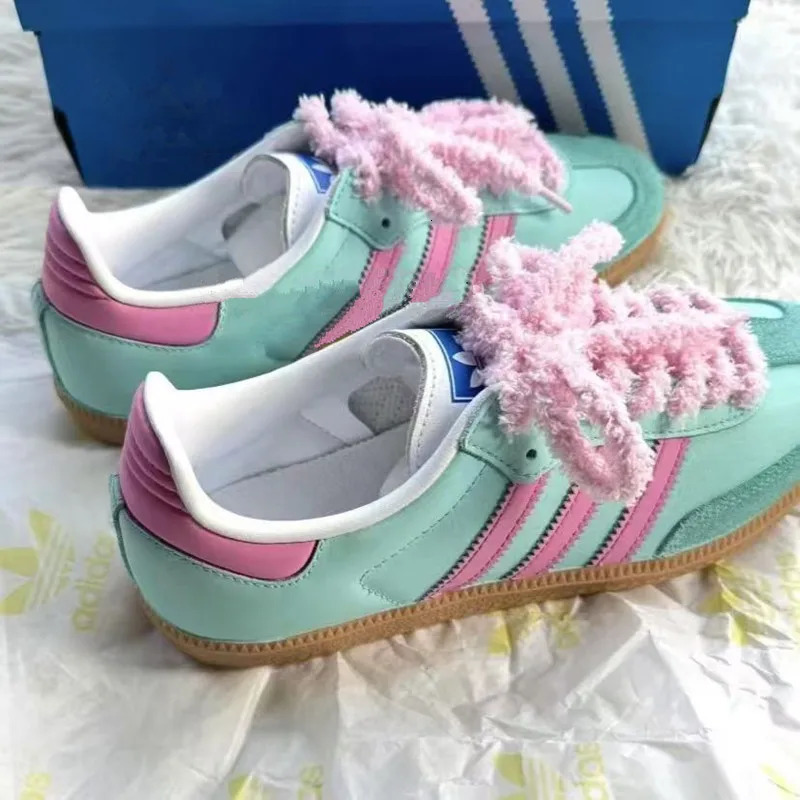 1 Pair Fluffy Cute Men Women Pink Plush Shoelaces Personality Sport Casual Basketball DE Training Shoes Lac 251013