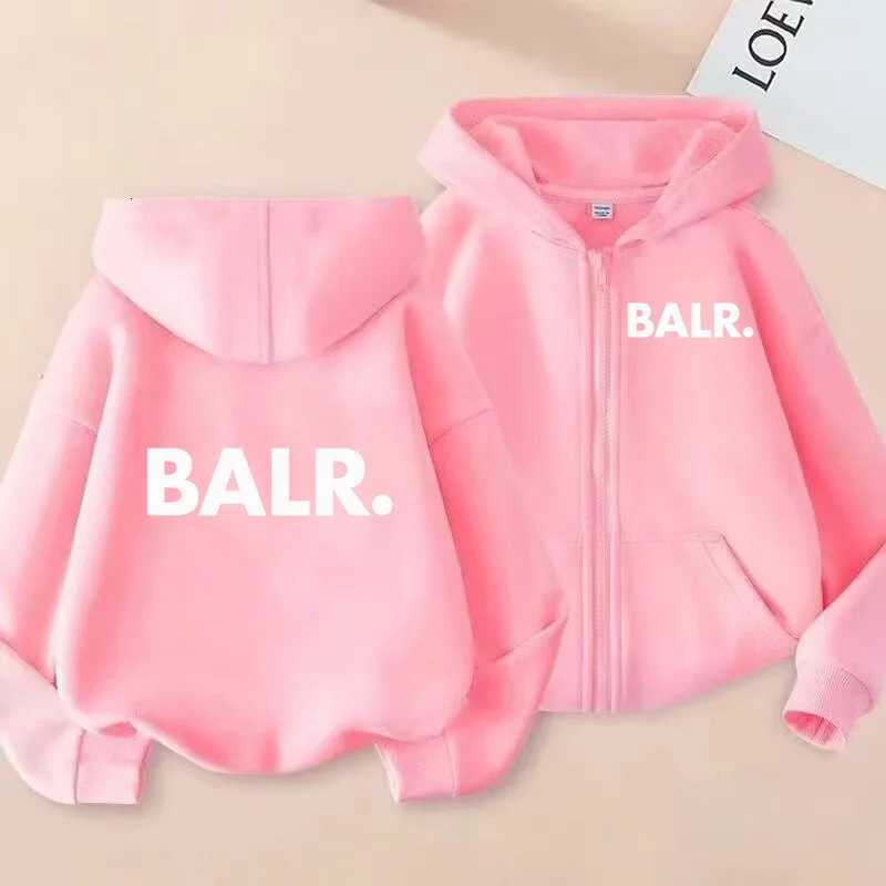 Childrens BALR Letters Zipper Style Long Sleeve Hoodies Clothing Girls Boy Charming Top 312Yrs Leisure Sweatshirt Fashion CoatT251030