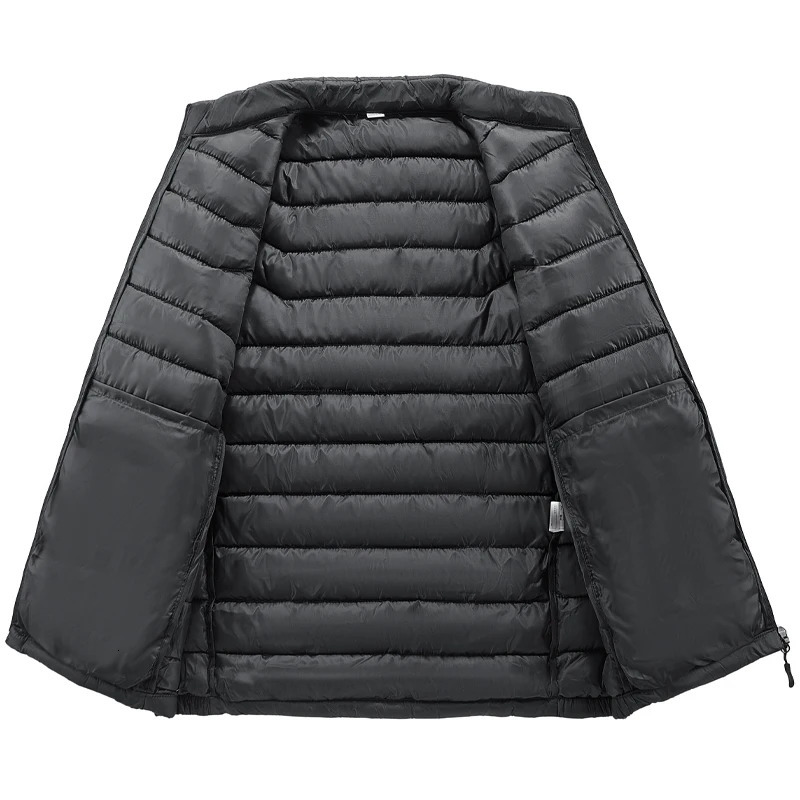 Men Puffer Jacket Thick Warm Winter Jackets Man Parka Casual Fashion Outwear Cotton Padded Coats Stand Colar Mens Clothing Top 251028