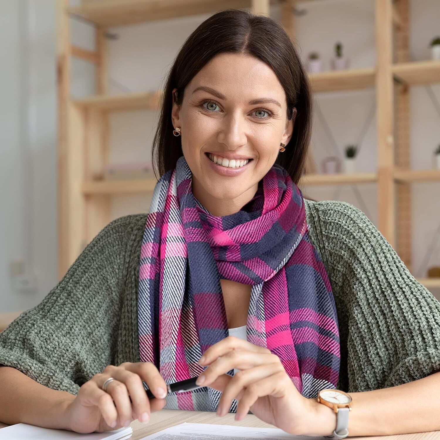 Custom Cashmere Feel Winter Warm Long Oversized Ladies Scarf for Cold Weather Christmas gifts