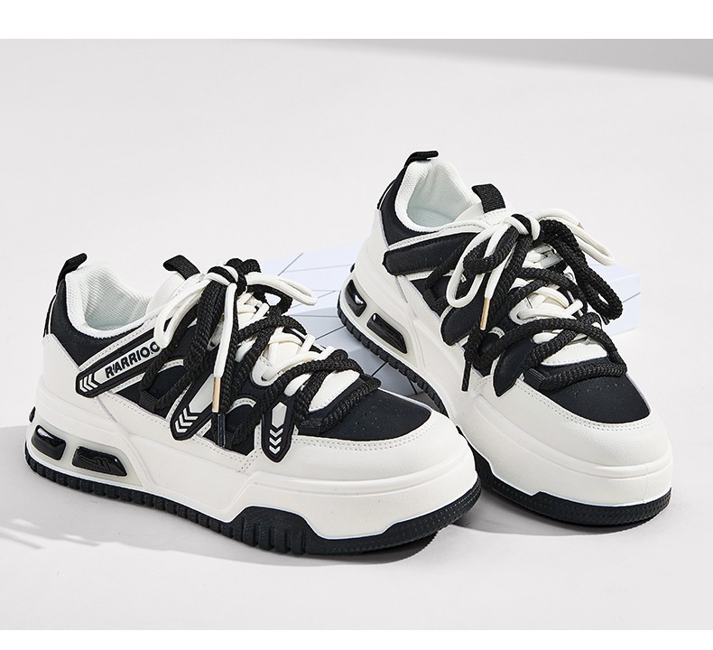 2025 Same Daddy Shoes Thick Sole Retro Double Strap Student Running Shoes Fashion Trend Sneakers Women