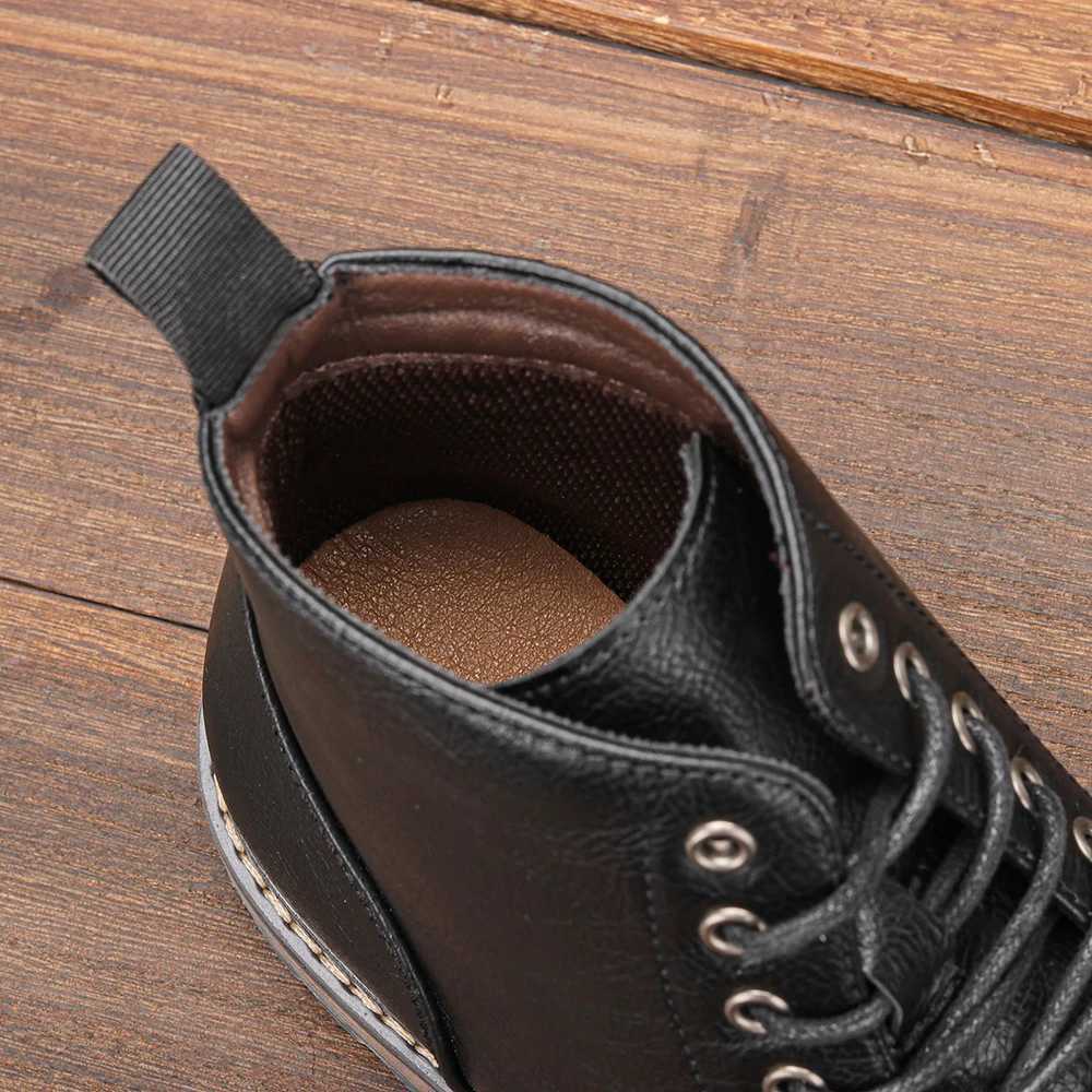 Ankle boots men 2024 fashion comfortable brand leather boots for men Z251029