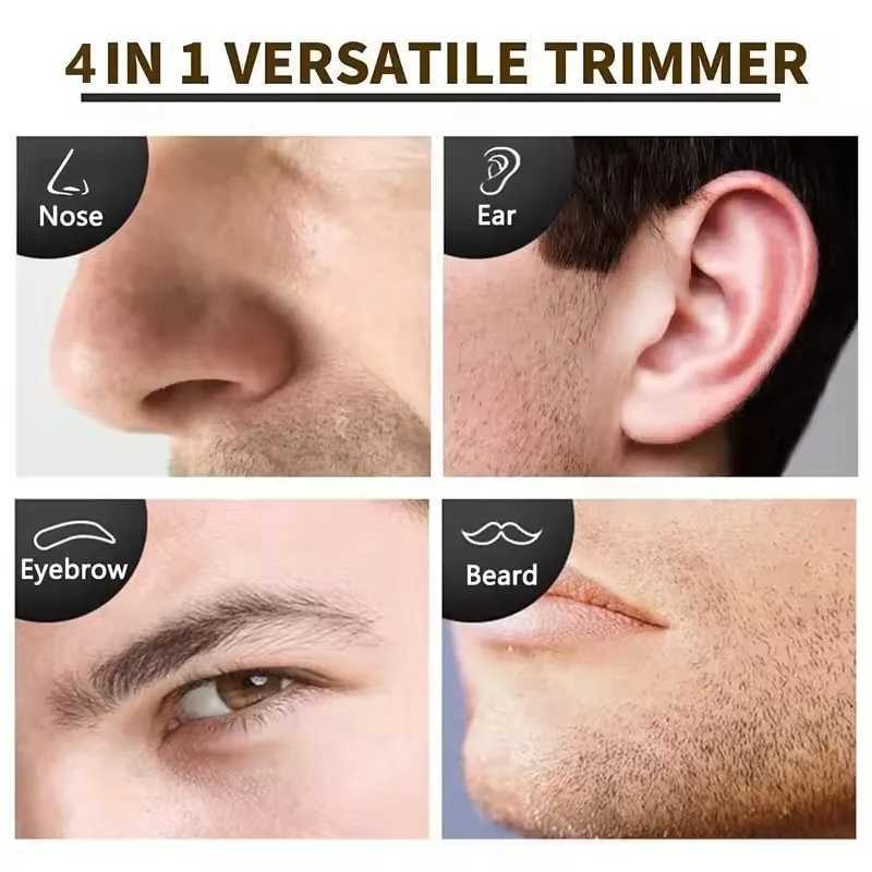 Kemei 4in1 rechargeable nose hair trimmer beard trimer mens eyebrow nose trimmer for nose and ear cleaner hair removal machine M251030