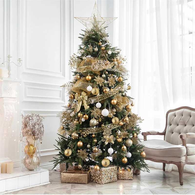 Christmas Ball Ornaments 30Pcs of 468CM Shatterproof Plastic Christmas Ball Xmas Tree Hanging Decor for Home New Year Decor C251030