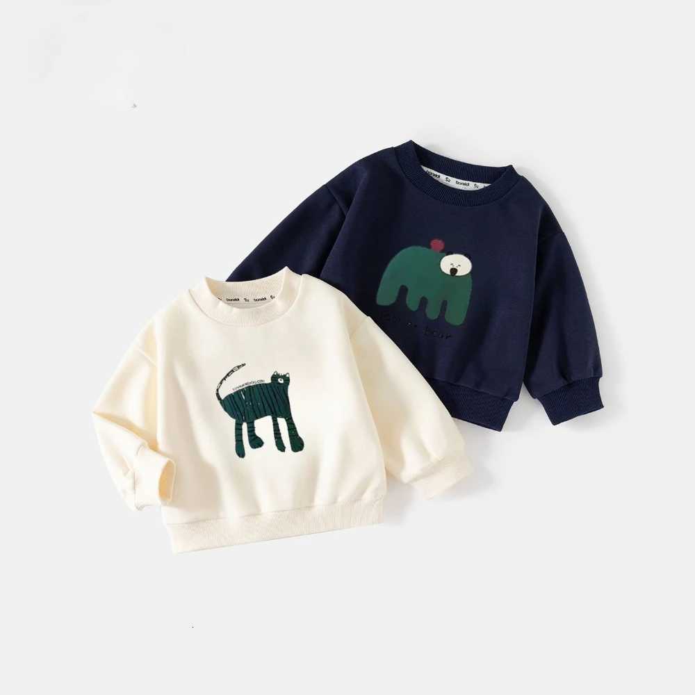 2025 Autumn New Children Sweatshirt Printed Cartoon Cute Fashion Baby Girl Boy Long Sleeve Tops Crewneck Hoodie Kids ClothingT251030