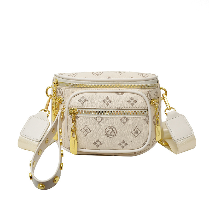 Women'S New Classic Print Crossbody Bag, Breast Bag, Casual Waist Bag, Fashionable Crossbody Bag 2025