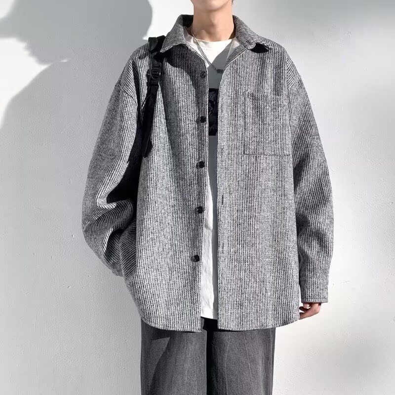 Corduroy Jacket Men's Designer Jacket Spring And Autumn Shirt Trendy Casual Couple Workwear Jacket Ins Trendy Brand Versatile Top