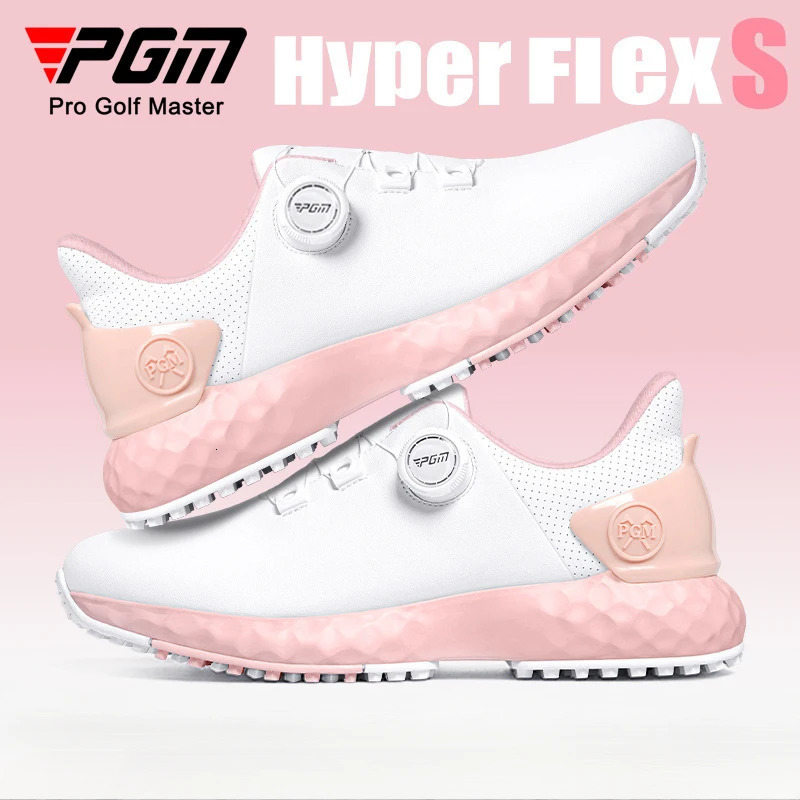 PGM Golf Shoes Woman Nail Waterproof Sneaker Nonslip Lightweight Knobs Comfortable Cushioned Spikeless Shoes XZ365 251023