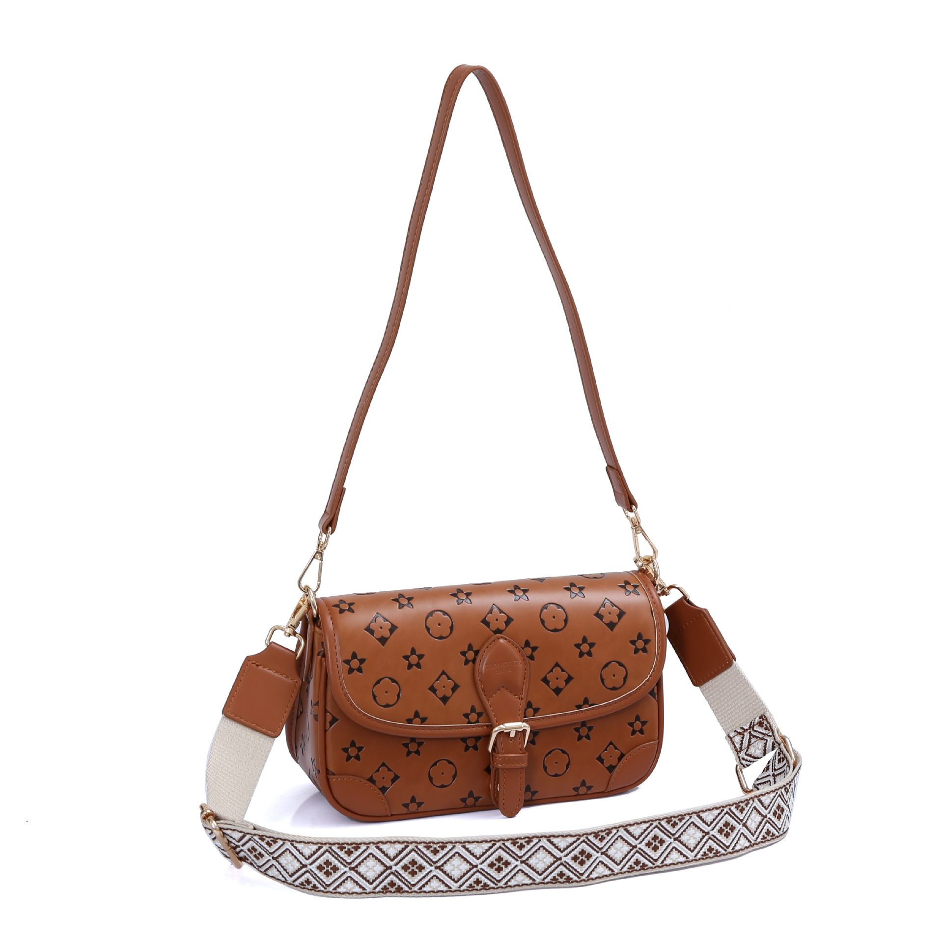 Designer bags Wide Shoulder Strap Women's Bag 2025 New Style Fashionable Printed Bags Single-shoulder small square Bag Versatile crossbody Bag fr