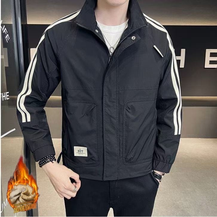 2025 Spring Designer Coat And Autumn Men's Jacket Trendy Versatile Men's Fashion New Striped Top Fashionable Jacket For Men