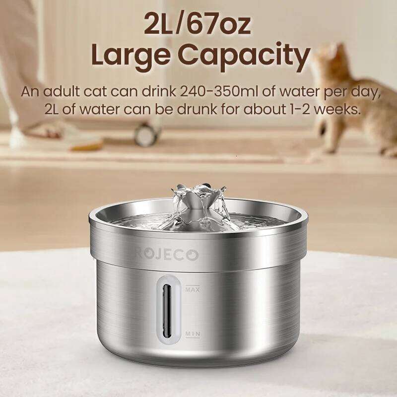 designer brand Stainless Steel Automatic Fountain Smart Pet Water Dispenser for Dog Cat Drinking Supply