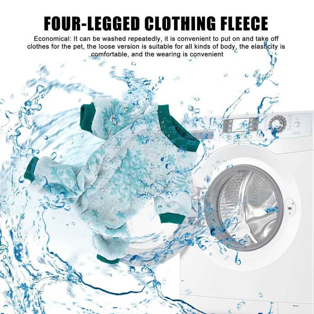 Dog Pajamas Christmas 4 Leg Medium Dog Pajamas 1 Pack Fleece Puppy Pjs Winter Warm Pet Clothing Thermal Pjs Jumpsuit Clothi C251030