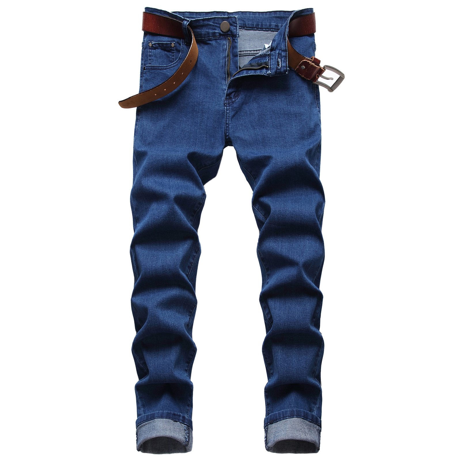 Men's Jeans Spring Autumn European American Holes Stitching Jeans Men's Pure Gray Stretch Slim Pencil Pants Mtorcycle Style Clothing 230414