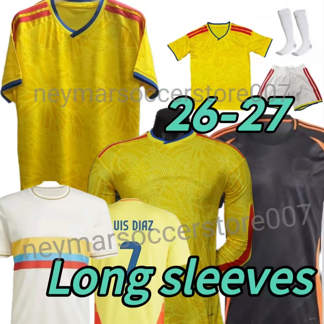 2026 2027 colombia Centenary soccer jersey 100-years anniversary 26 27 james L.DIAZ J.LERMA Copa America Home away men kids kit Football uniform fans player version