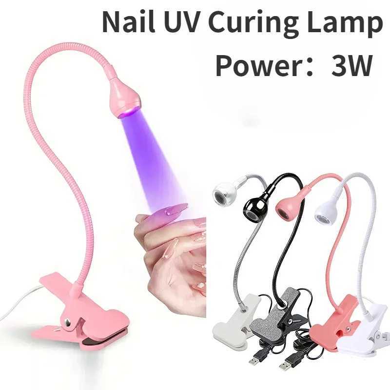 Nail Dryer Light UV Nail lamp 395nm Wavelength Clipon Desk Mini USB For Gel Nails ongle Manicure Salon Tools L251030