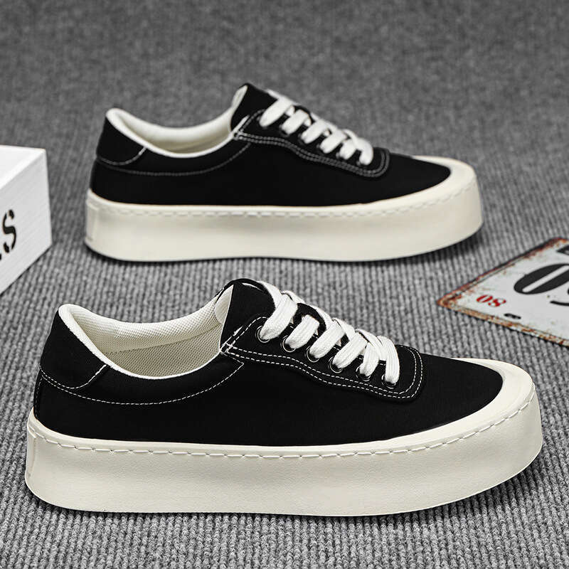 2025 Men's Sneakers New Breathable Canvas Casual Trendy Sports White Shoes for Men