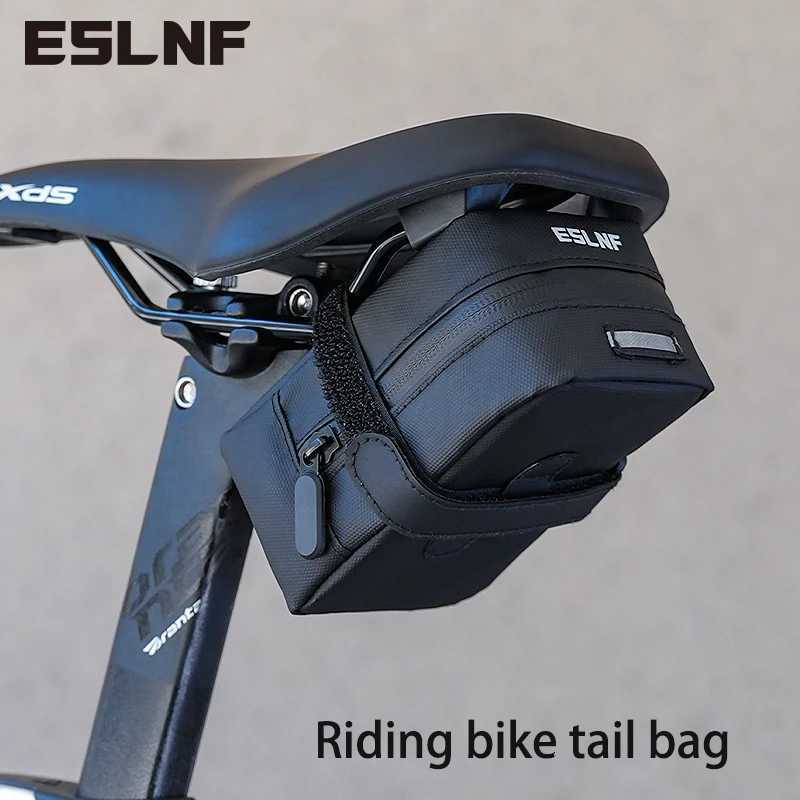 ESLNF Bicycle Bag Saddle Bag Waterproof Large Capacity Tail Rear Cycling Rear Seat Mtb Road Bicycle Storage Bag Bike Accessories H251029