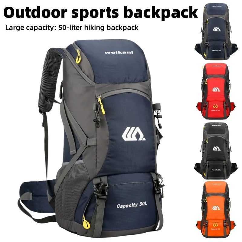 Outdoor Sports Backpack Camping Backpack 50L Oxford Cloth Large Capacity MultiFunctional Travel Daypack for Trekking Adventure H251029