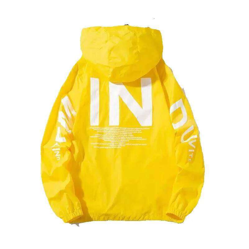 Summer Plus Size Windbreak Sweatshirt Jacket Women Fashion Hooded Zipper Letter Bombers Coat Female Yk2 Streetwear Outerwer