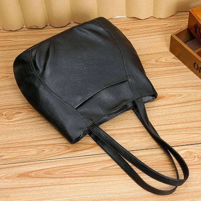 Retro Leather Handbag Ladies Shoulder Tote For Women Large Capacity Crossbody Bag Fashion Brand Top Bags