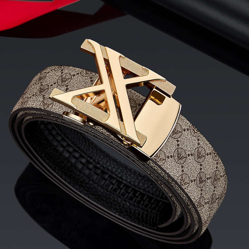 High-end Alloy Surface PVC Leather Business Versatile Men's Belt New Model