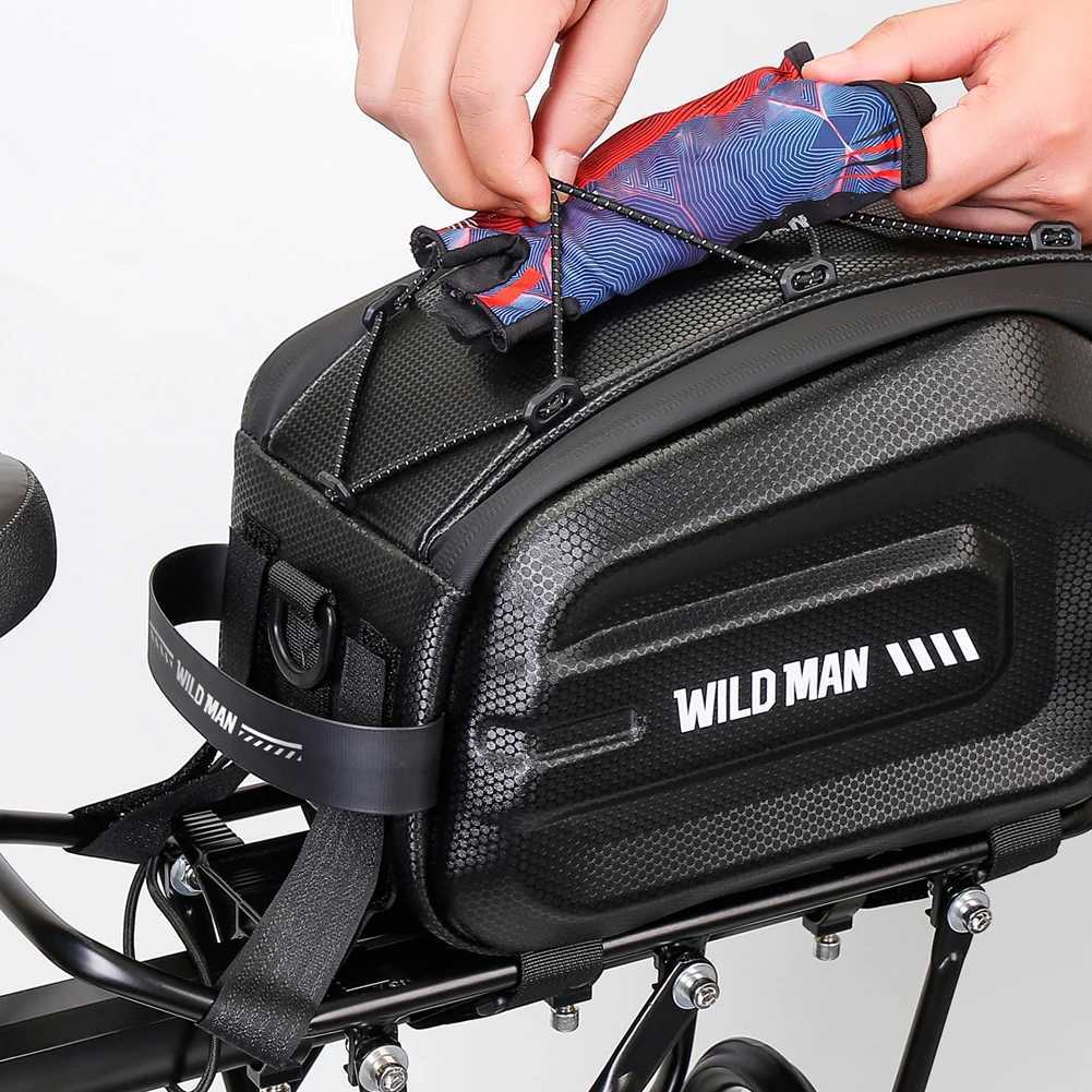 4L Bicycle Luggage Carrier Bag Multifunction Cycling Pannier Pack Large Capacity Waterproof for Outdoor Riding Travel H251029