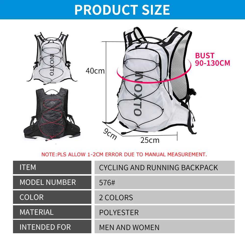 INOXTO 12L Cycling Bag Mens Women Riding Waterproof Breathable Bicycle BackpackBicycle Water BagBicycle helmet H251029